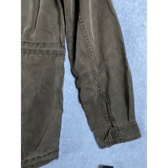Wilfred‎ Free Jacket Women's Small Brown 100% Lyocell Long Sleeve Pockets Hooded - Picture 12 of 13